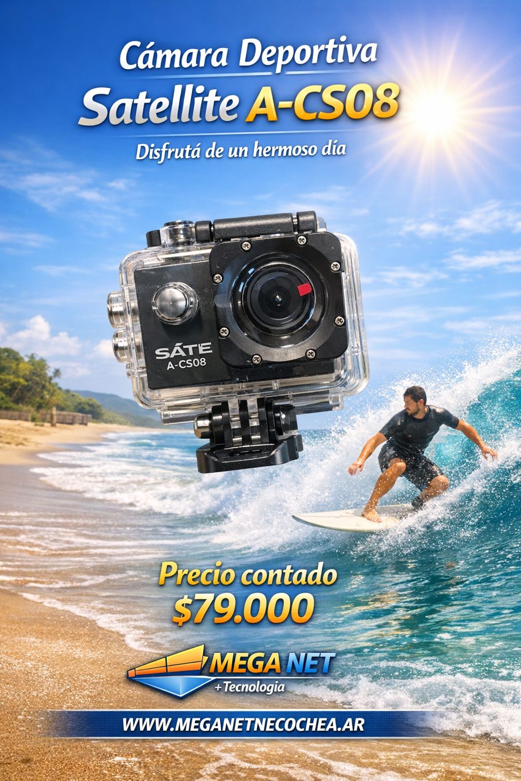 Camara deportiva Satellite A-cs08