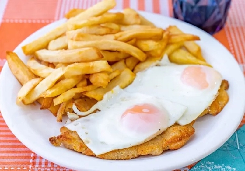 Suprema a caballo con frita