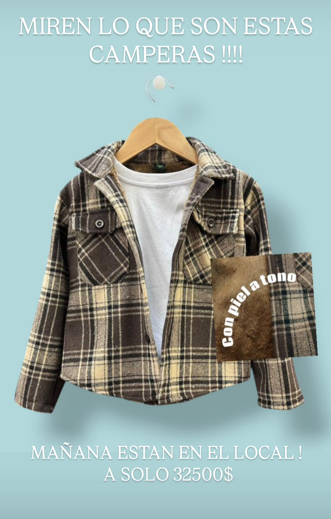 CAMPERA CON PIEL