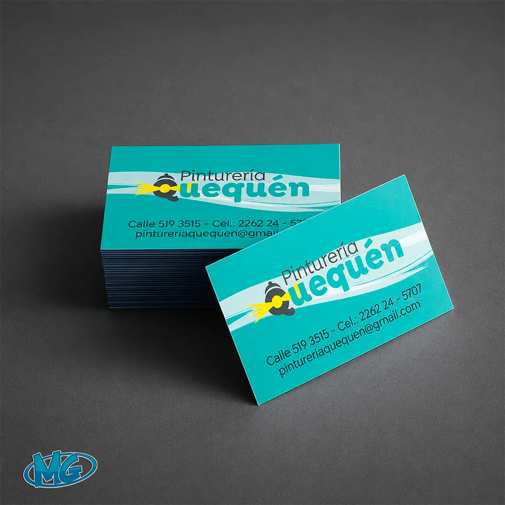 100 tarjetas personales full color