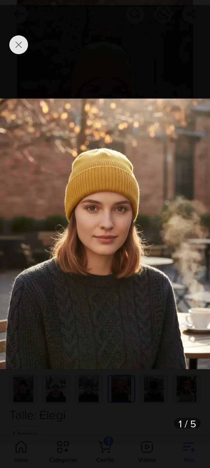 Gorro Abrigo Forrado en Manta Polar